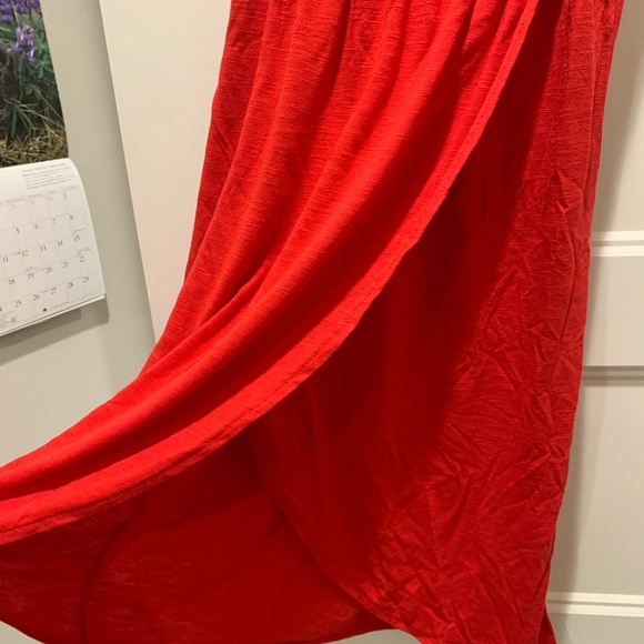 Wrap Around Red Dress - Picture 3 of 5